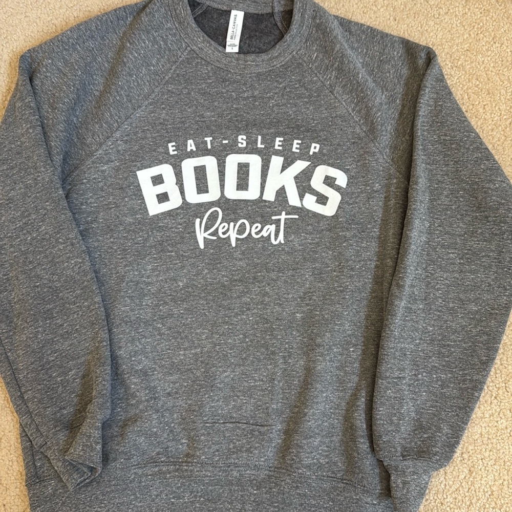 Eat Sleep Books repeat sweatshirt